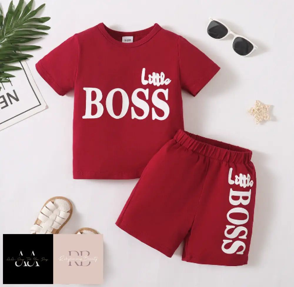 Little Boss Shorts And Top Set