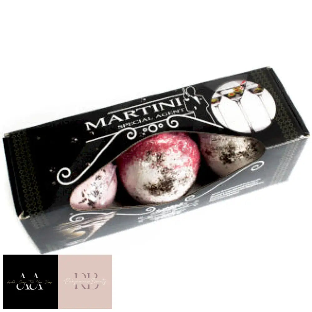 Martini Special Agent - Set Of Three Martini Bath Bombs