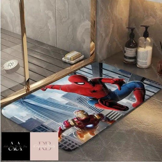 Marvel Spiderman With Ironman Mat 40X60Cm