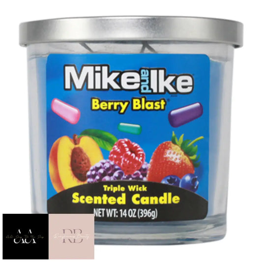 Mike & Ike Berry Blast Triple Wick Scented Candle - 14Oz (396G)