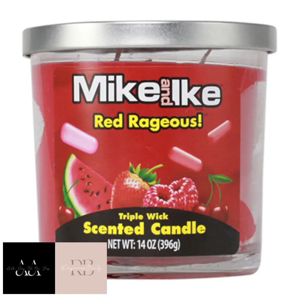 Mike & Ike Red Rageous Triple Wick Scented Candle - 14Oz (396G)