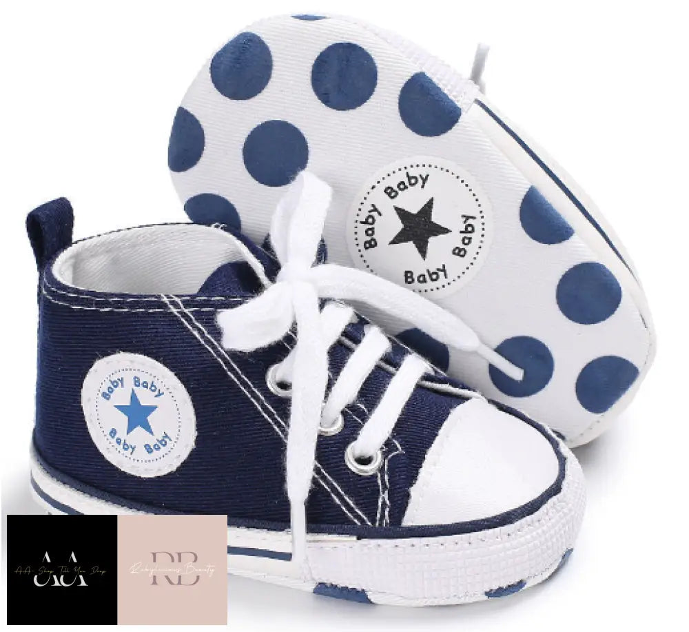 Newborn Baby Boy Girl Pram Shoes Infant Sneakers