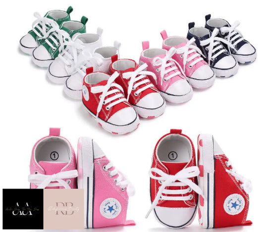Newborn Baby Boy Girl Pram Shoes Infant Sneakers