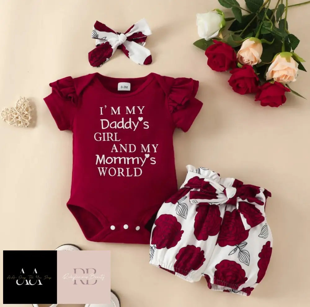 Newborn Baby Girl Little Sister Bodysuit Romper Jumpsuit