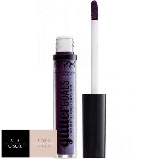 Nyx Glitter Goals Lipstick Amethyst Vibes 07