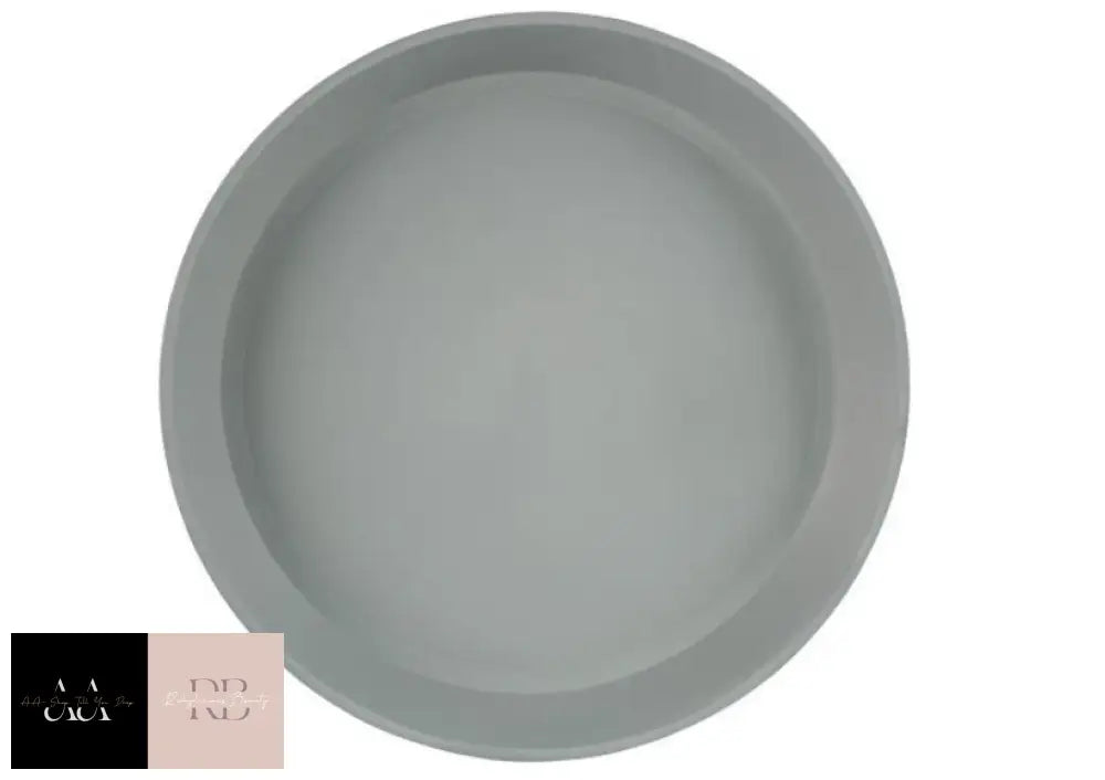 Olive Plastic Saucer 23Cm - Grey