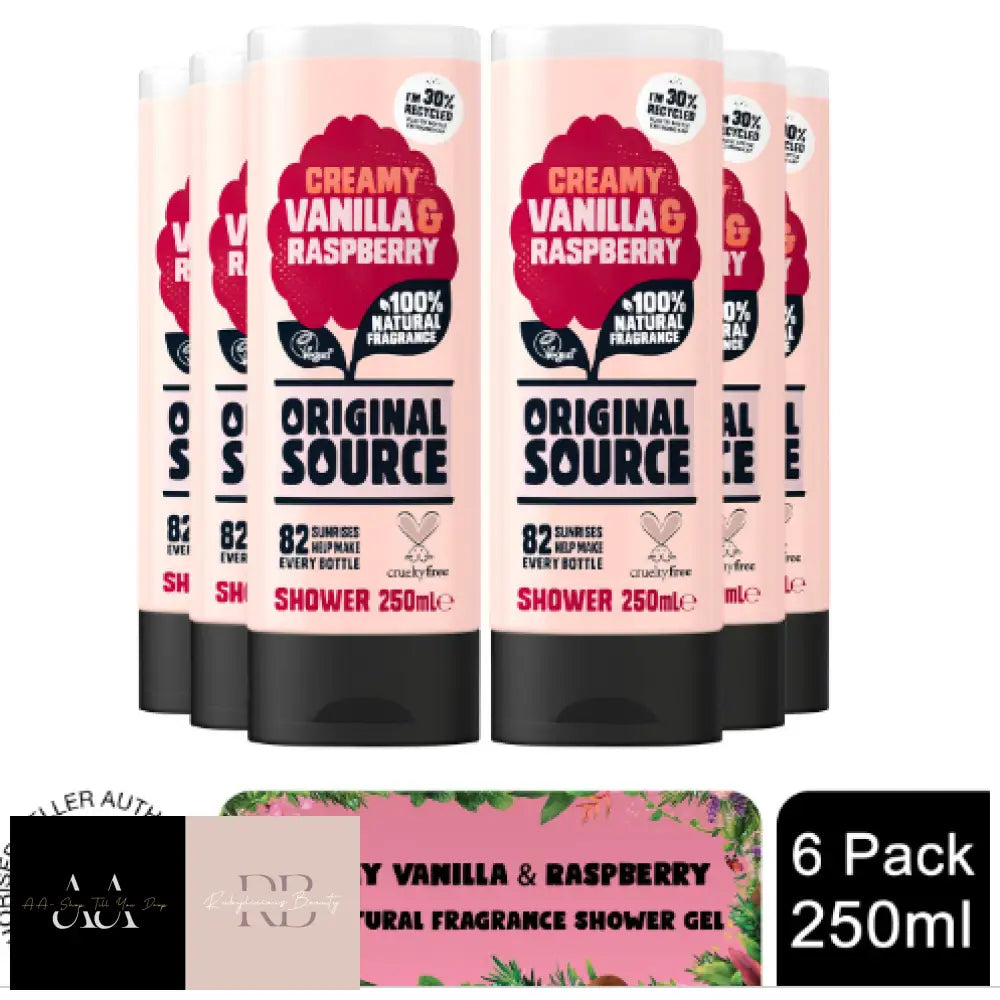 Original Source Vegan Shower Gel With 100% Natural Fragrance 250Ml 6 Pack