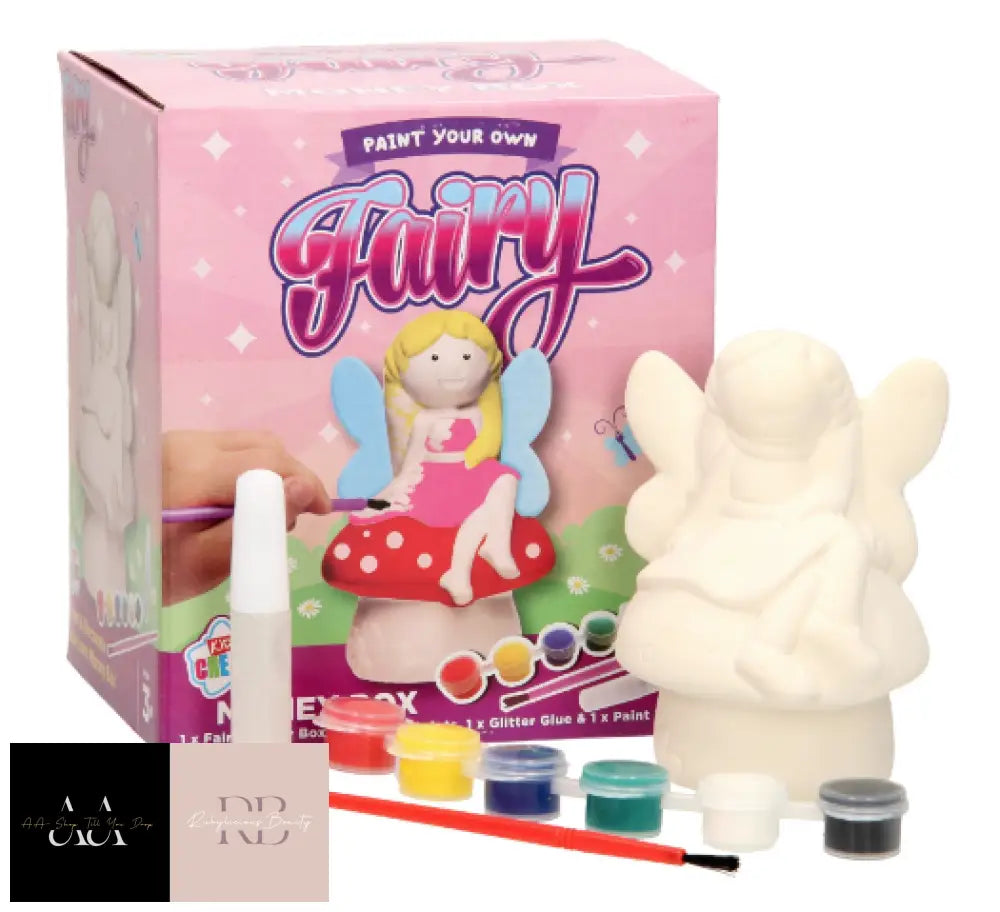 Paint Your Own Money Box Piggy Bank Kids Craft Unicorn Fairy Xmas Gift