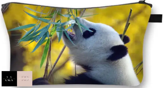 Panda Print Water Resistant Cosmetic Case