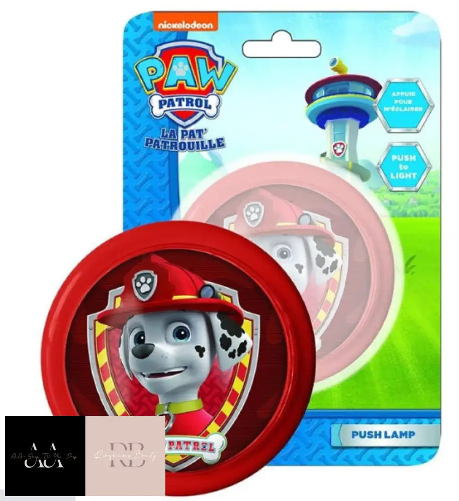 Paw Patrol Marshall Red Push Lamp Light