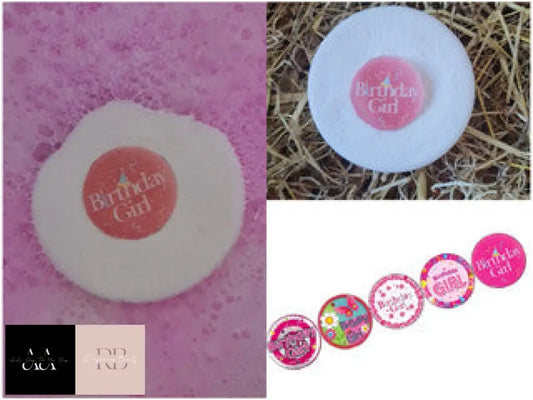 Pink Happy Birthday Bath Bomb - Colourful Embeds Inside