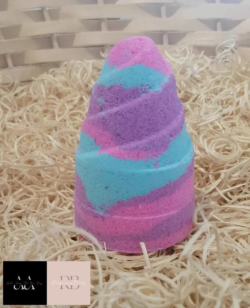 Pink Purple & Blue Swirls Unicorn Bath Bomb