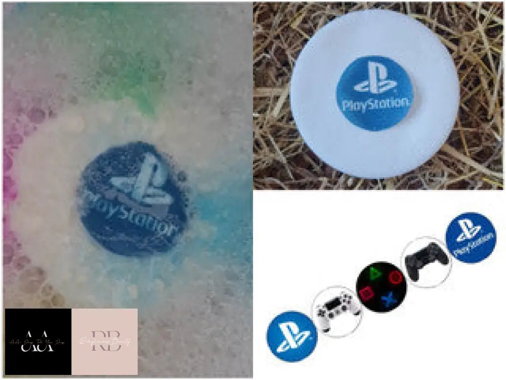 Playstation Bath Bombs- Colourful Embeds Inside