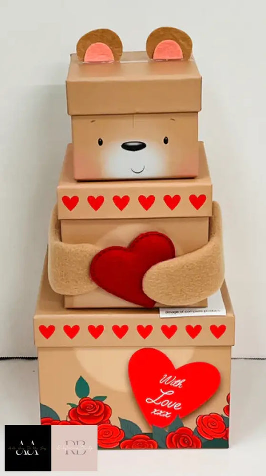 Plush Valentines Stacking Boxes