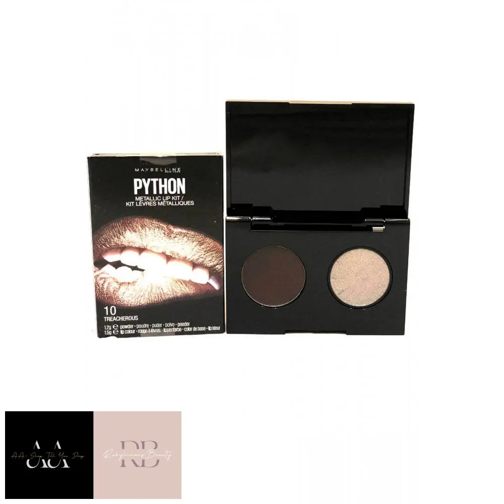 Maybelline Python Metallic Lip Kit Powder And Color 1.2G Treacherous #10