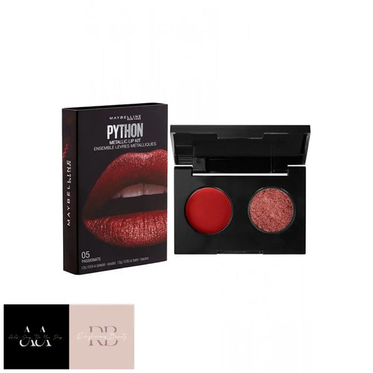 Maybelline Python Metallic Lip Kit Powder And Color Passionate #05