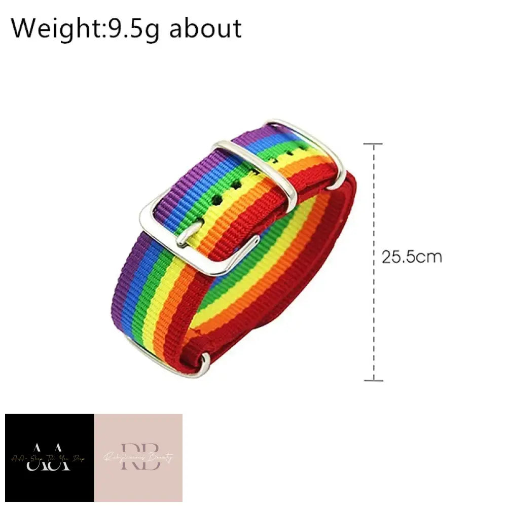 Rainbow Woven Bracelets Lgbt