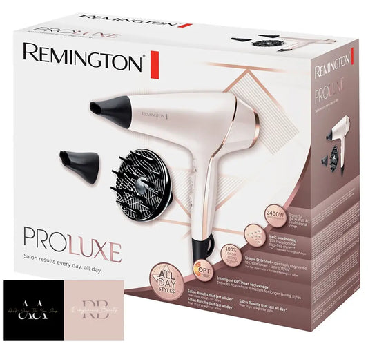 Remington Proluxe Hairdryer Ac 2400W With Diffuser Frizz Free Ac9140 Rose Gold