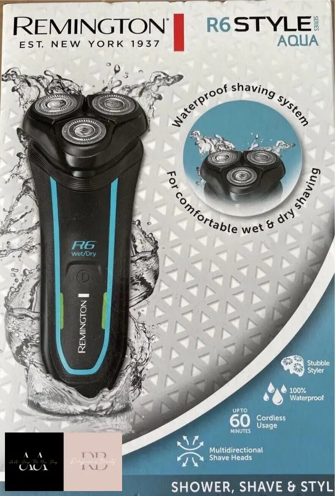 Remington R6 Mens Rotary Shaver Razor Cordless Waterproof Usb Charging R6000