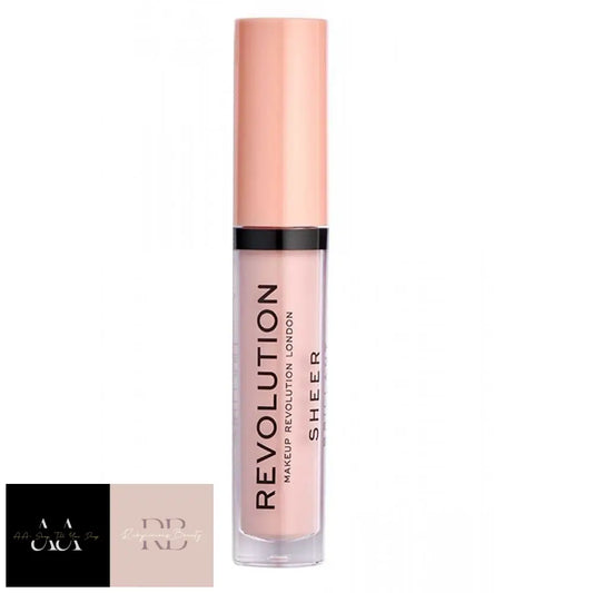 Revolution Beauty Lip Gloss Sheer Brilliant Raw #136