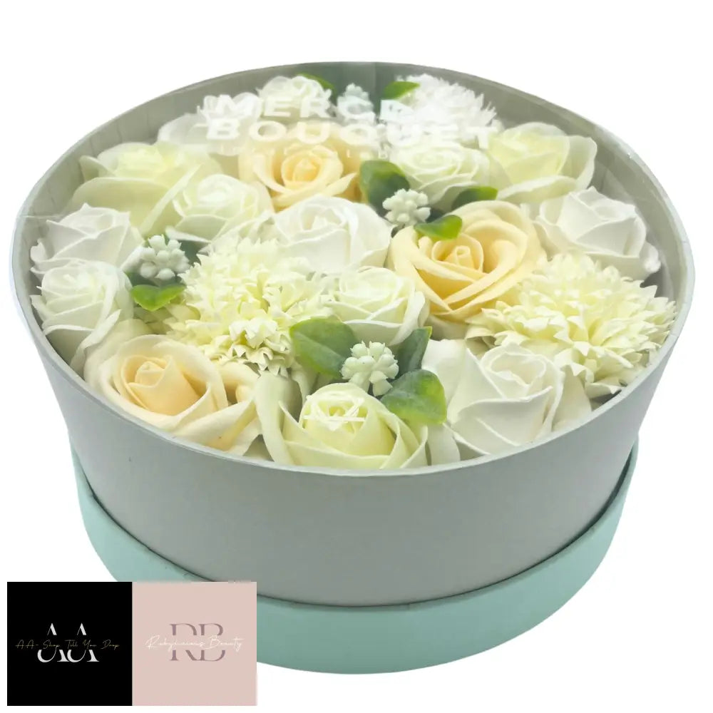 Round Box - Wedding Blessings White & Ivory