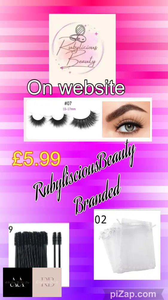 Rubyliciousbeauty Eyelashes Set - Pre Order