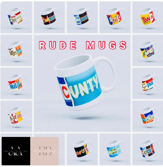 Rude Funny Chocolate Wrapper Mug Cup Coffee Birthday Office Gift Joke Present Rude Comment Mugs