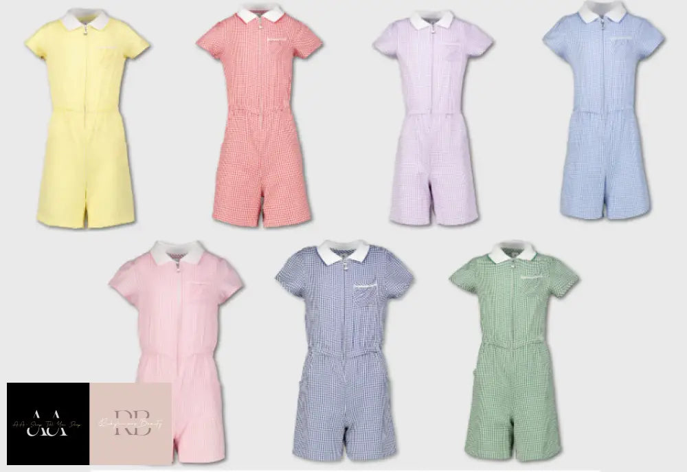 School Playsuit Uniform Dress