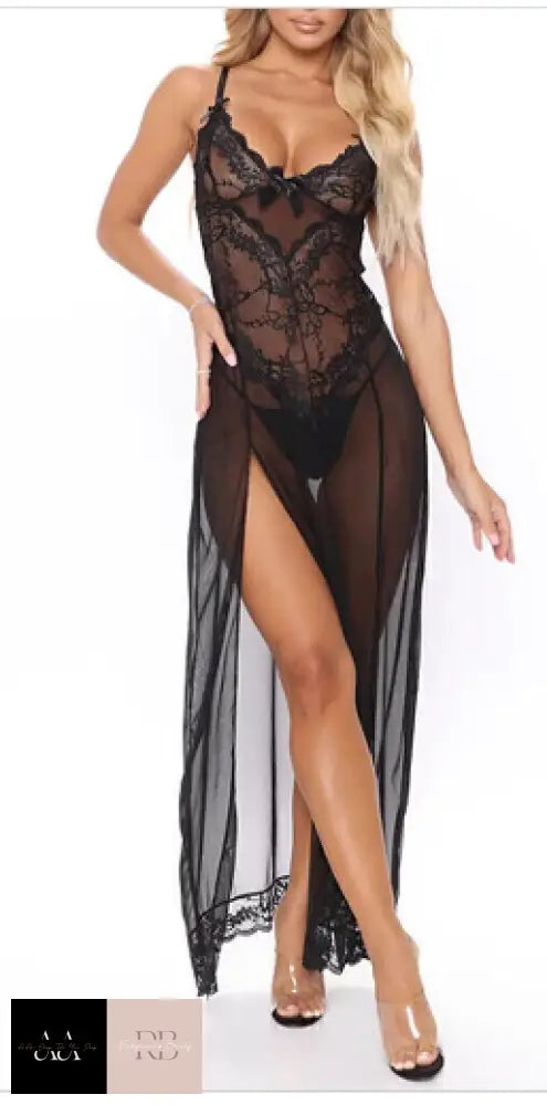 Sexy Lace Lingerie Night Dress