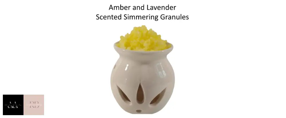 Sizzlers/Simmering Granules Crystals For Wax Melt Burner/Warmer - Amber & Lavender