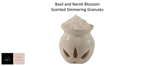 Sizzlers/Simmering Granules Crystals For Wax Melt Burner/Warmer - Basil And Neroli Blossom