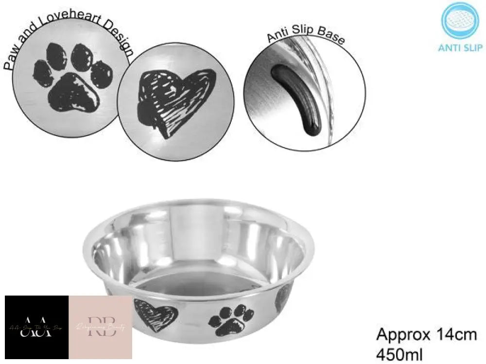 Smart Choice Polished Stainless Steel Pet Bowl - 450Ml