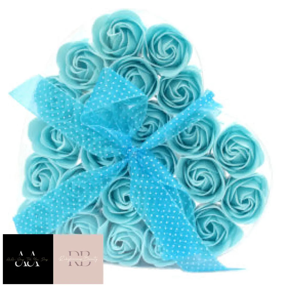 Soap Flower Rose - Pack Of 24 Choice Style Blue