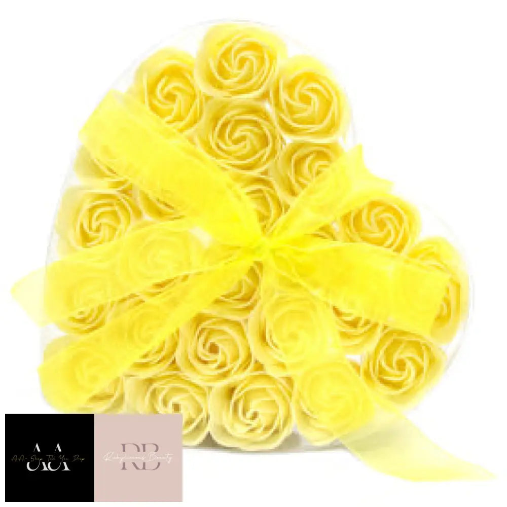 Soap Flower Rose - Pack Of 24 Choice Style Yellow