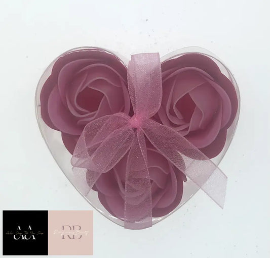 Soap Flowers X3 - Pink