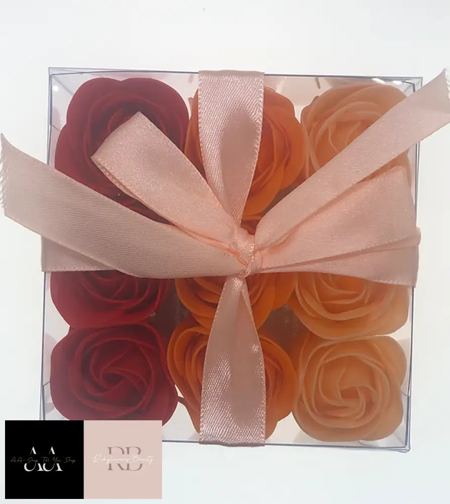 Soap Flowers X9 - Orange