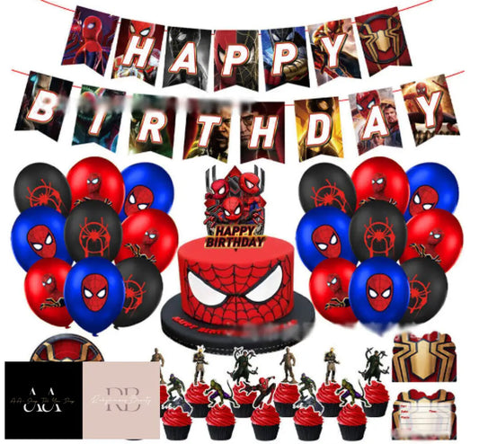 Spiderman Birthday Decoration Set