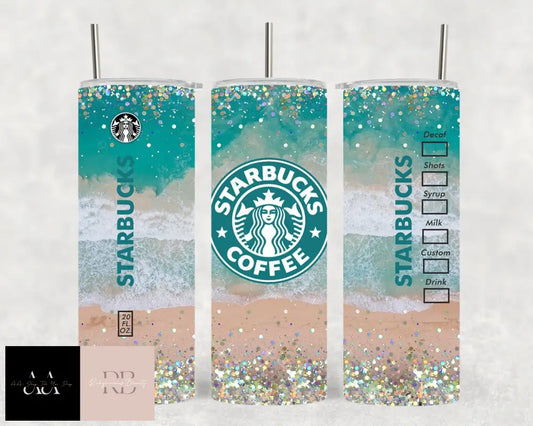 Starbucks Stainless Steel Tumbler - Glitter Beach