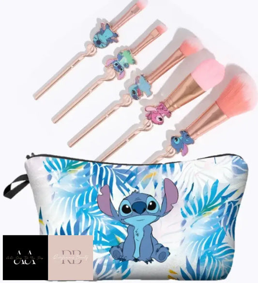 Stich Makeup Brushes With Bag