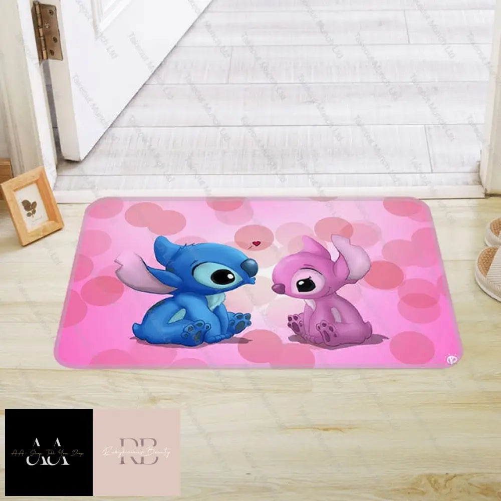 Stitch & Angel Pink Mat 40X60Cm