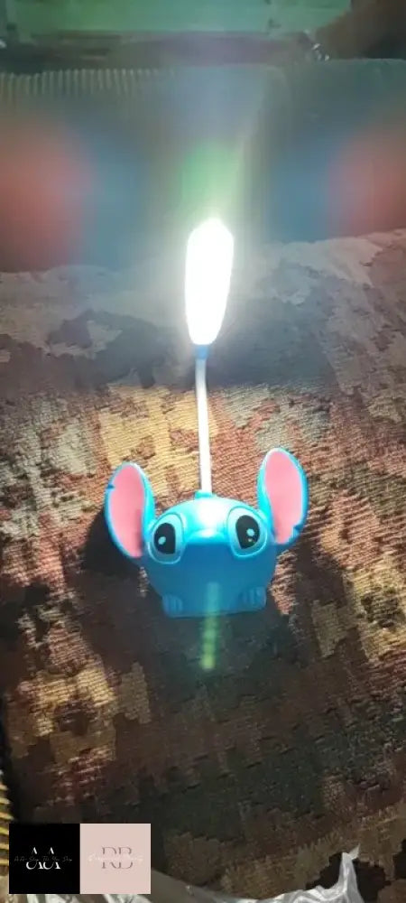 Stitch Led Desk Lamp With Pencil Sharpener Foldable Light Cute Usb Recharge