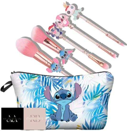 Stitch Makeup Brushes With Bag