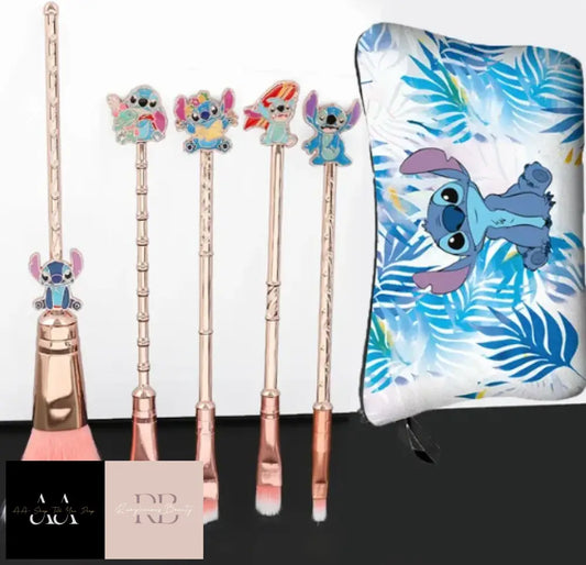 Stitch Makeup Brushes With Bag