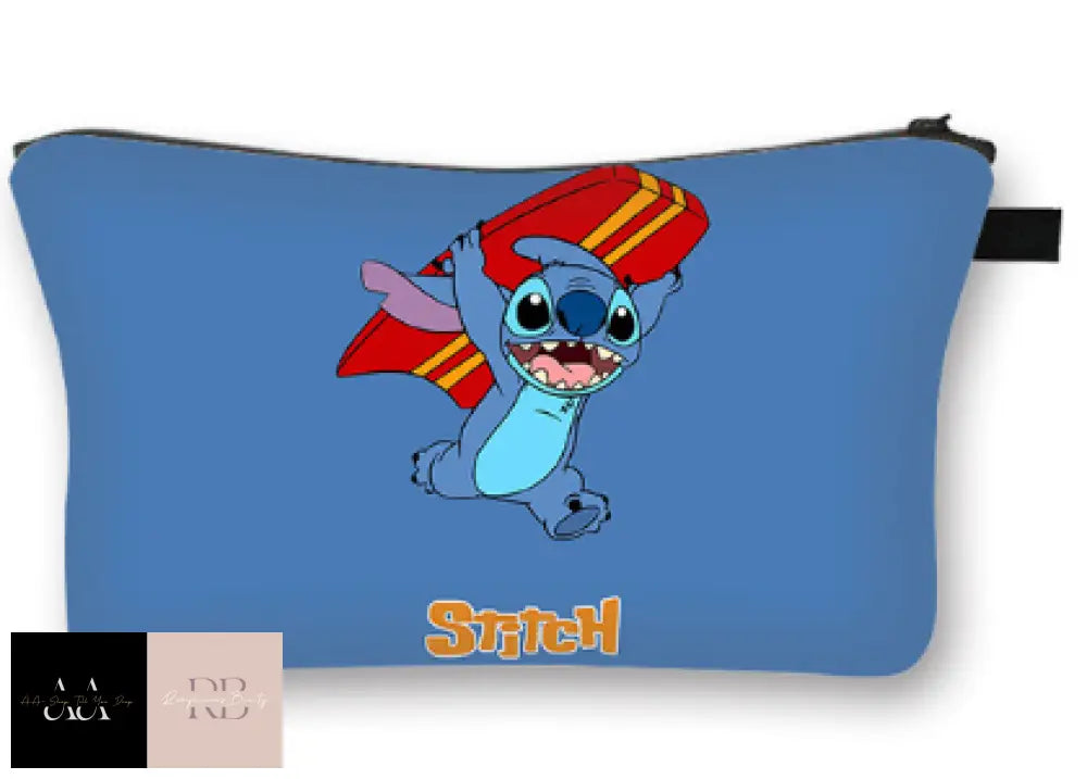 Stitch With Surfboard Women Cosmetic Bag