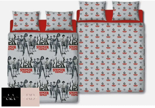 Stranger Things Double Duvet Darkside Reversible Bedding Set Official Netflix