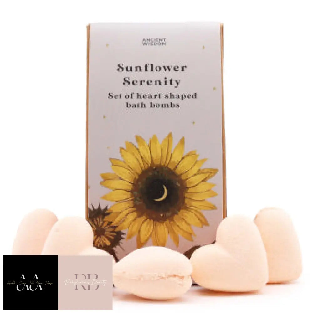 Sunflower Serenity Bath Heart Gift Set