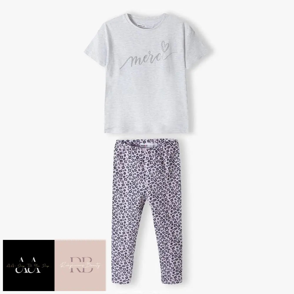 T-Shirt And Legging Set (3-8 Years)