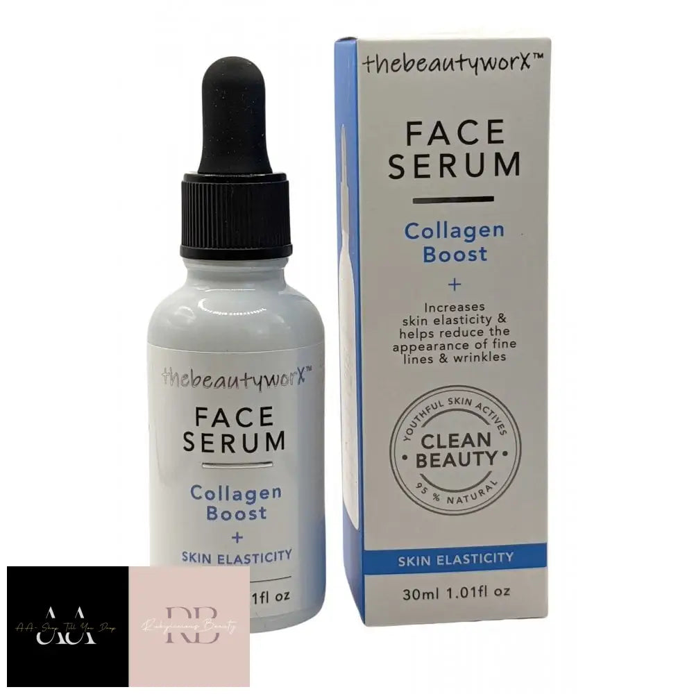 The Beauty Worx Tbw Face Serum Collagen Boost 30Ml Reduce Appearance Of Fine Lines