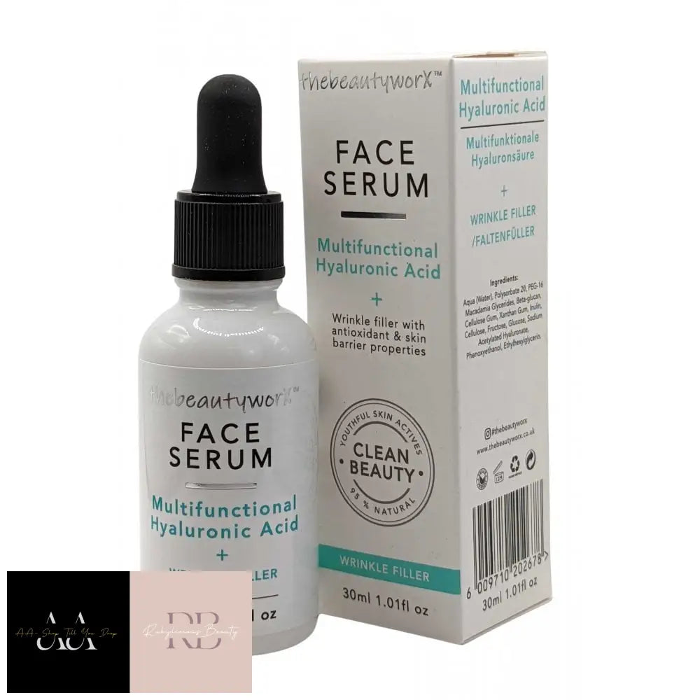 The Beauty Worx Tbw Face Serum Hyaluronic Acid Multifunction 30Ml Wrinkle Filler