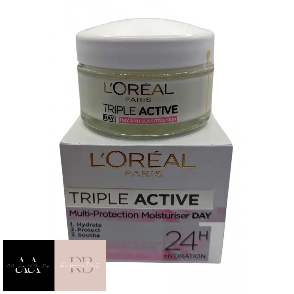 Triple Active Multi Protection Moisturiser 50Ml Day Cream. Dry/Sensitive